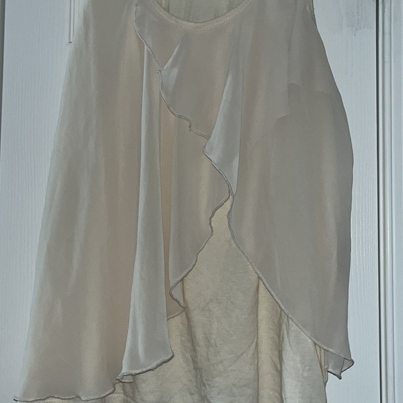 ELLE sleeveless blouse size XL off white color - Picture 3 of 6